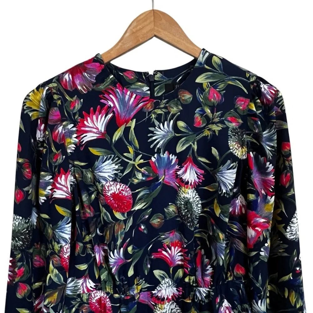 J.Crew Flouncy Hem Dress in Painted Floral - Size 2
